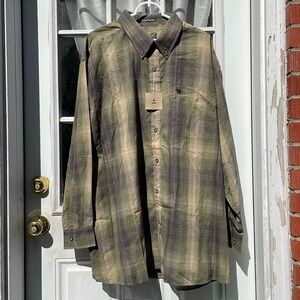 Knights Sports Wear Long Sleeve Button Up Front Pocket Shirt ~ Men’s 3X